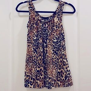 Flowy leopard print top